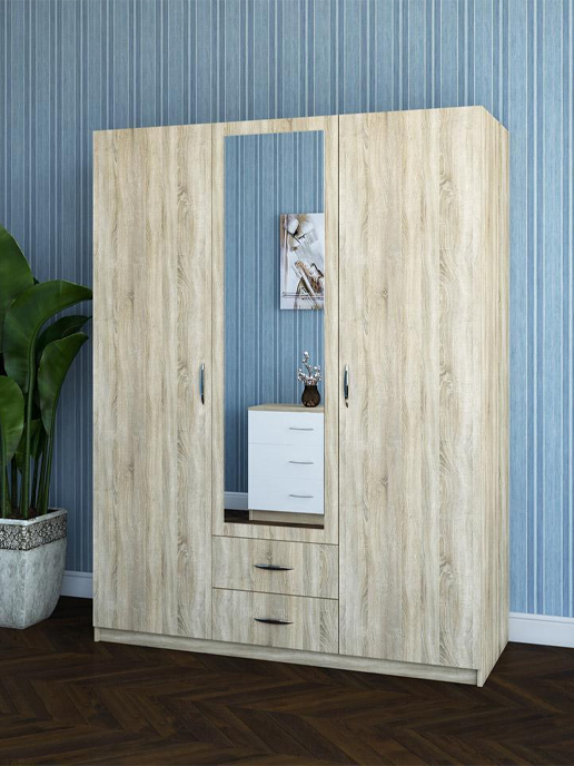Шкаф с распашными дверями Balance (1500*600) 3D2S (дуб сонома)