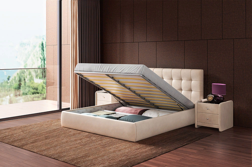 Кровать «Николетти Люкс»  с подъемным механизмом 140х200 см