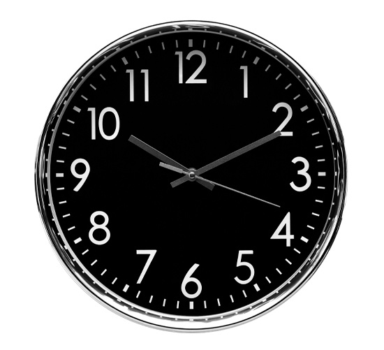 Часы настенные С101 (чёрные)