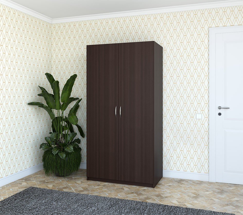 Изображение Шкаф с распашными дверями "Комфорт" (1000х580) 2Д (венге мария)