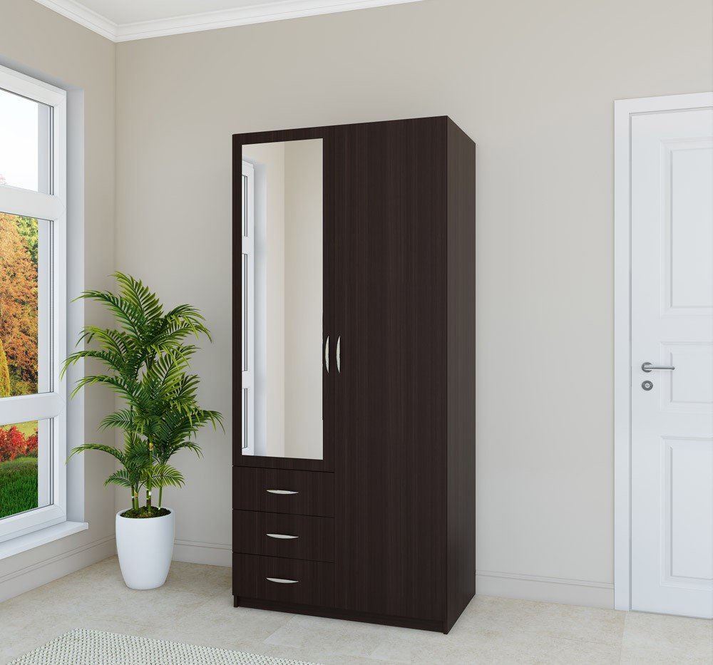 Изображение Шкаф с распашными дверями «Комфорт» (980x580) 2Д3Ш (венге мария)