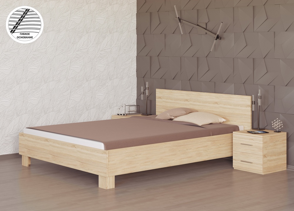 Кровать Comfort 1400 (дуб сонома)