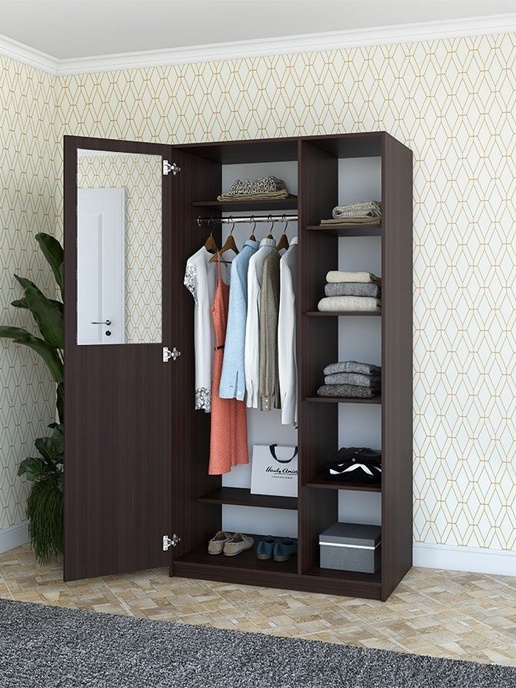 Шкаф с распашными дверями Comfort (1000*580) 2D (венге мария)
