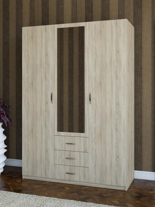 Шкаф с распашными дверями Comfort (1470х580) 3D3S (дуб сонома)