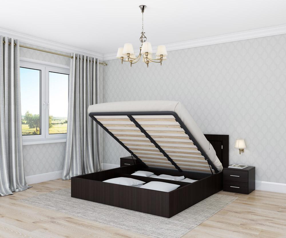 Кровать «Ривьера» 1600 с подъемным механизмом (венге мария)