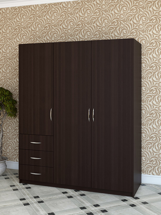 Шкаф с распашными дверями Comfort (1780*1470*580) 3D3S (венге мария)