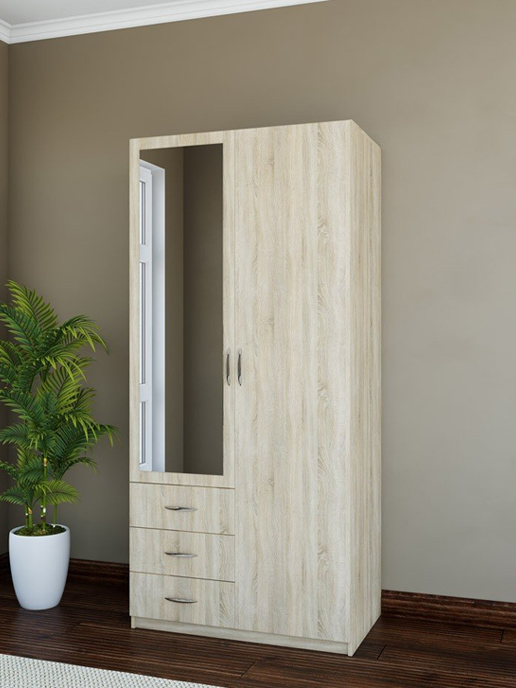 Шкаф с распашными дверями Comfort (980*580) 2D3S (дуб сонома)