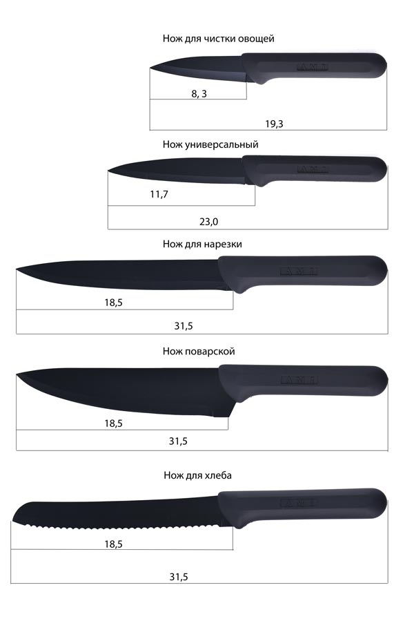 Набор столовых ножей Smart