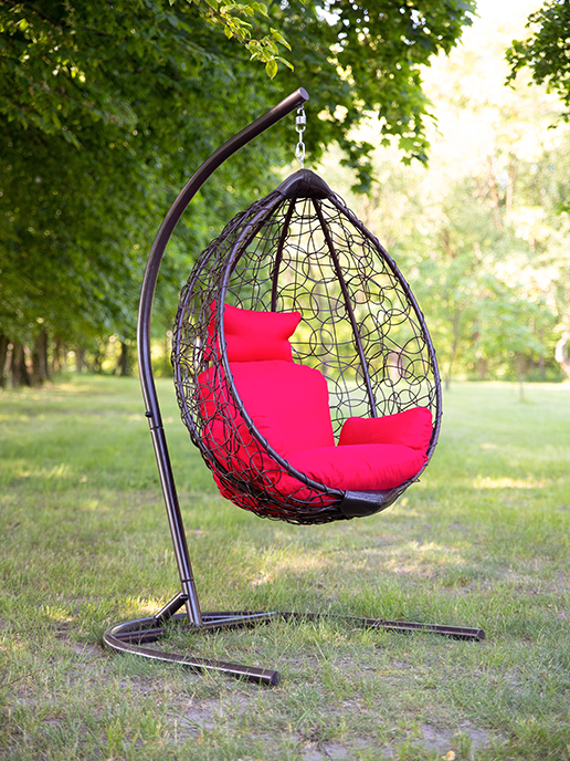 Кресло подвесное садовое Гаити Люкс (коричневый)