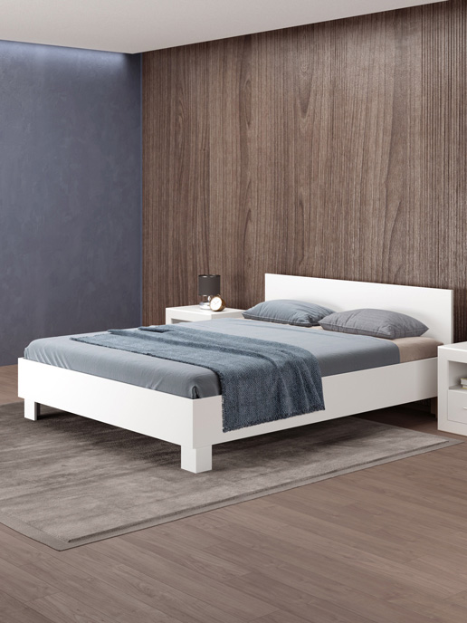 Кровать Balance 1600 (белый матовый)