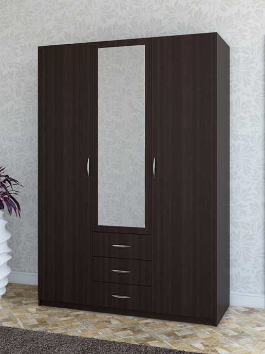 Шкаф с распашными дверями Comfort (1470х580) 3D3S  (венге мария)