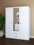 Шкаф с распашными дверями Comfort (1500*580) 3D2S (белый матовый)